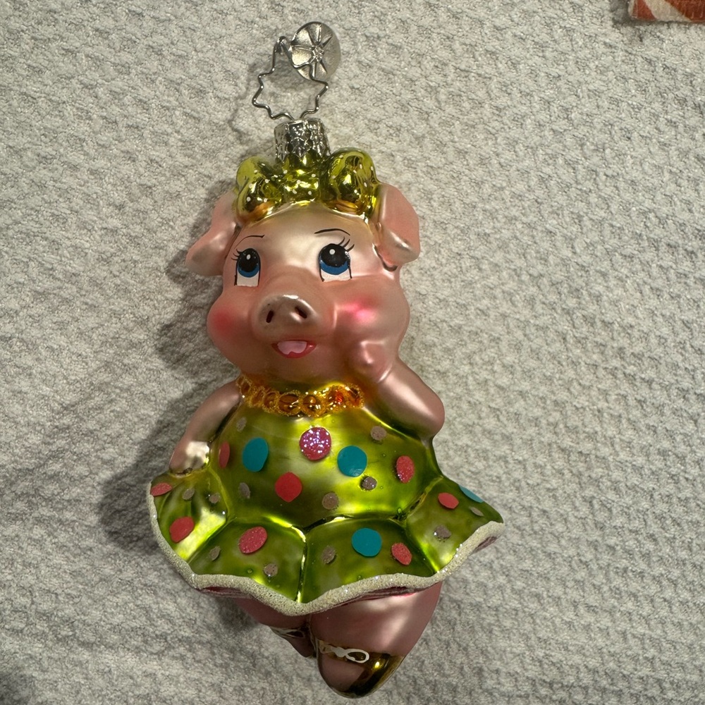 Colorful Pig Ornament